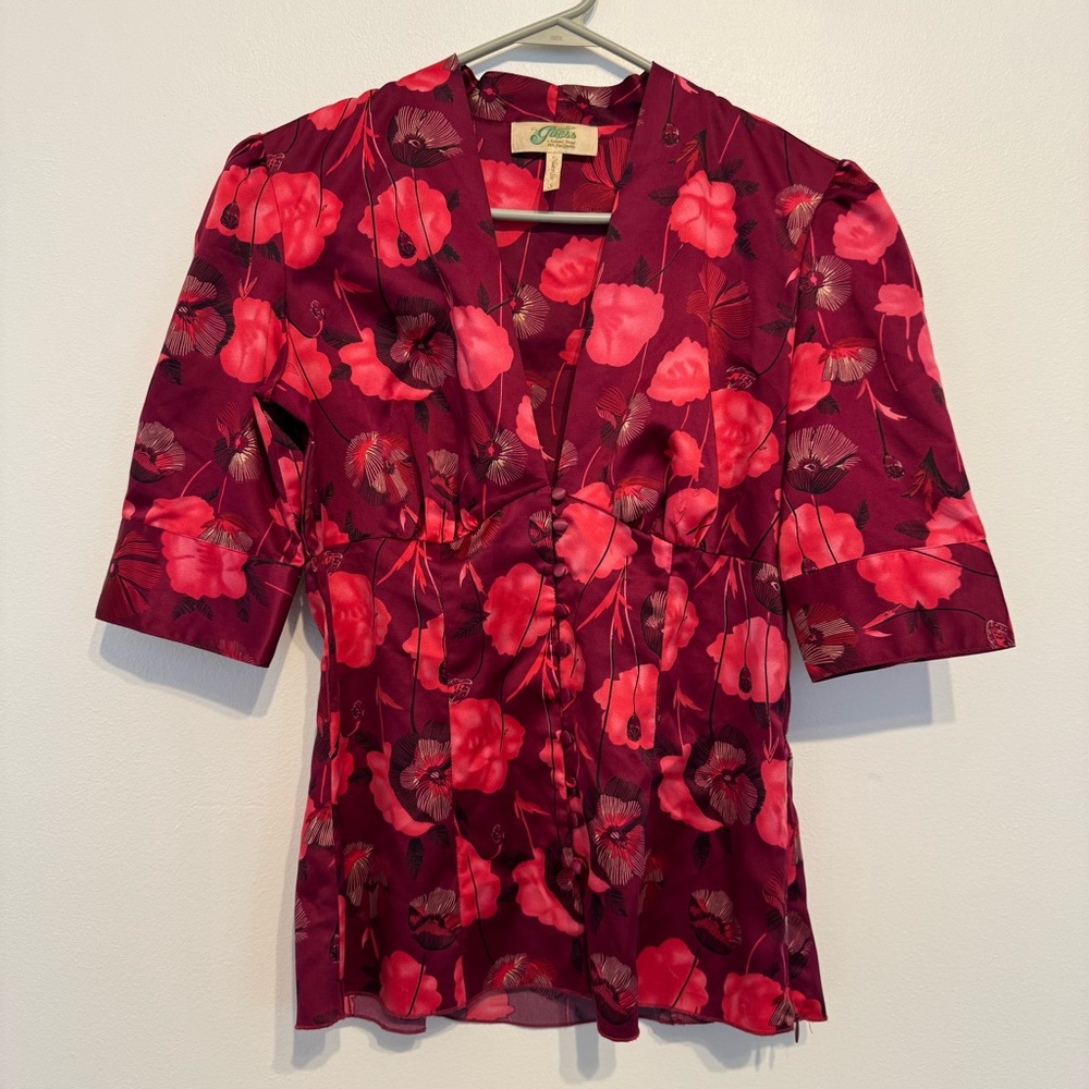 Guess Pink Floral Top